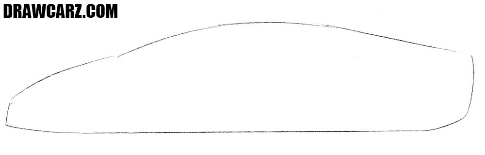 Outline the sharp hypercar profile