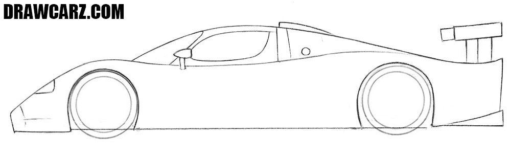 Detail the back volume with oversized wing