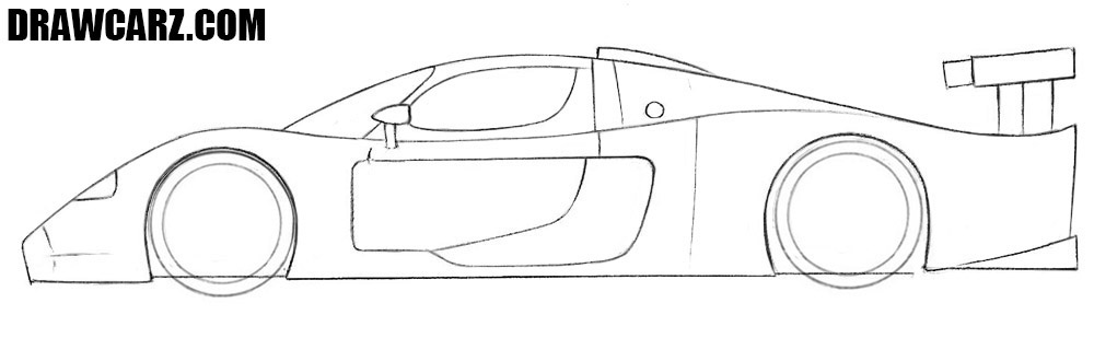 Detail the aerodynamic side panels and intakes