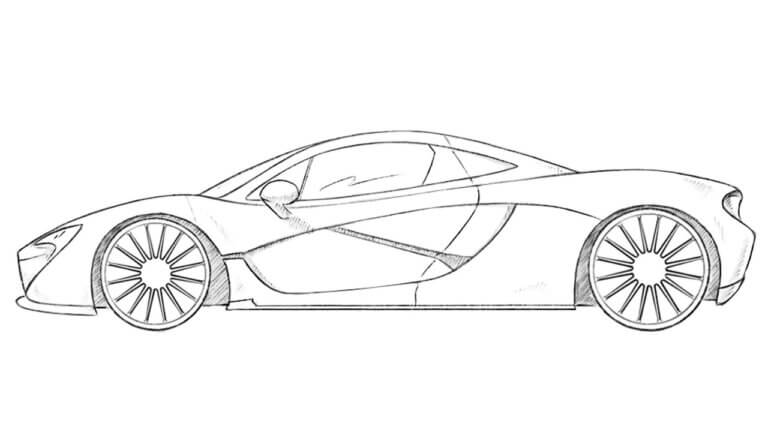 how to draw a McLaren p1 featured image