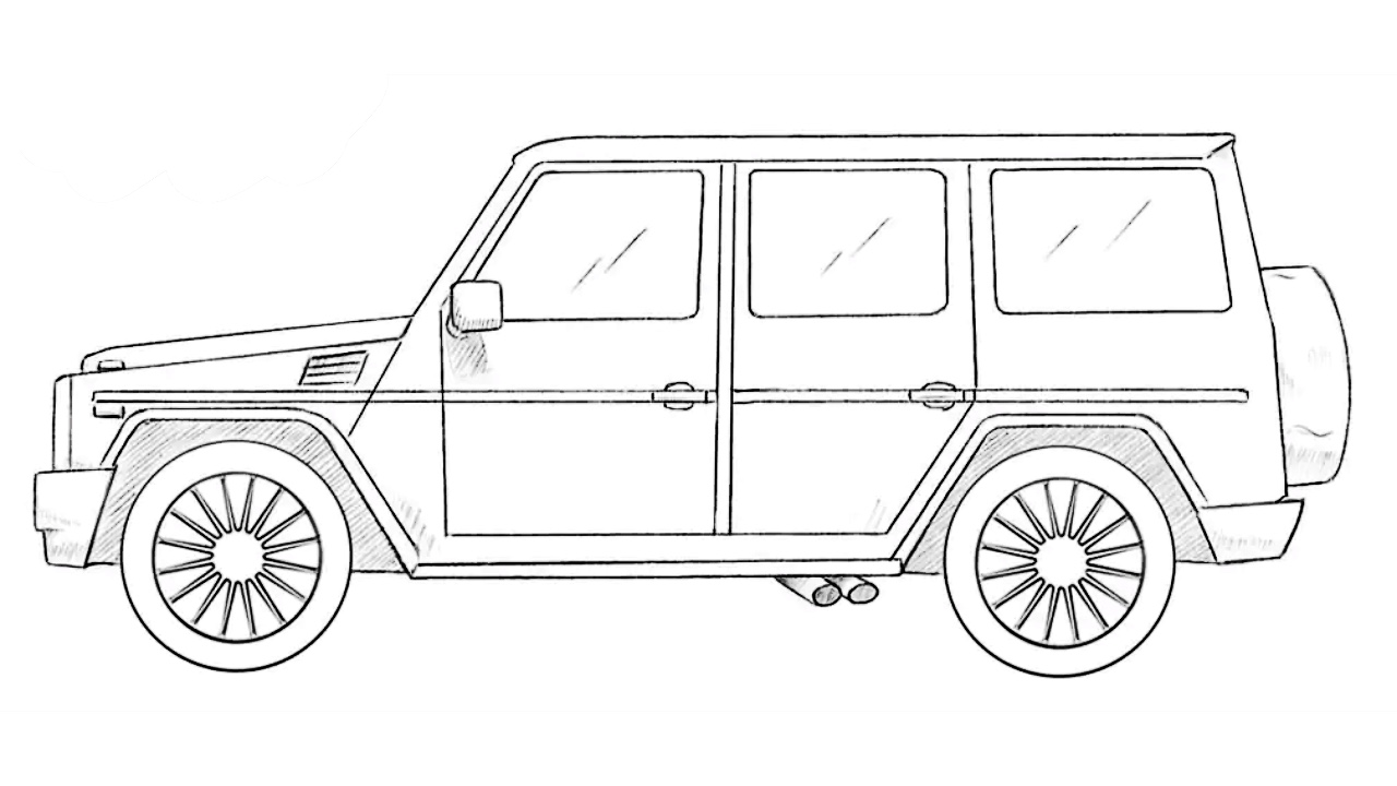 how to draw a mercedes benz g class featured image