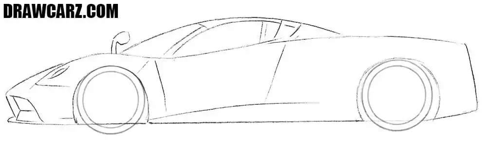 Outline the intricate Pagani roof design