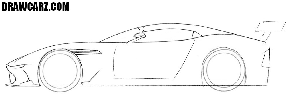 Trace the Aston Martin low coupe roof