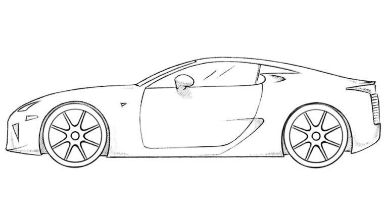 how to draw a cool car featured image