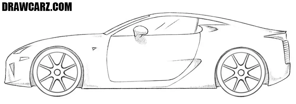 Finish the car with highlights and shadows