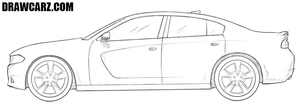 Apply dense shading for your muscle car