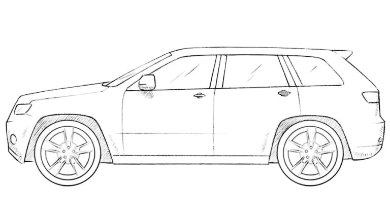 how to draw a jeep featured image