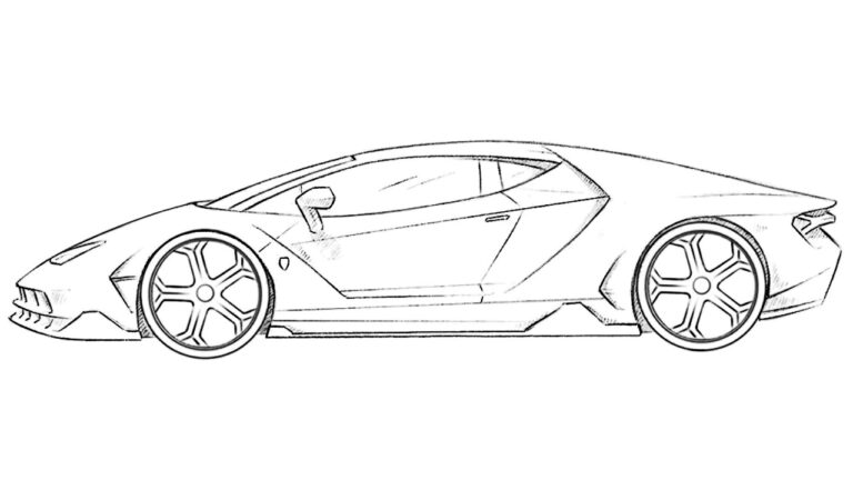 how to draw a lamborghini centenario featured image