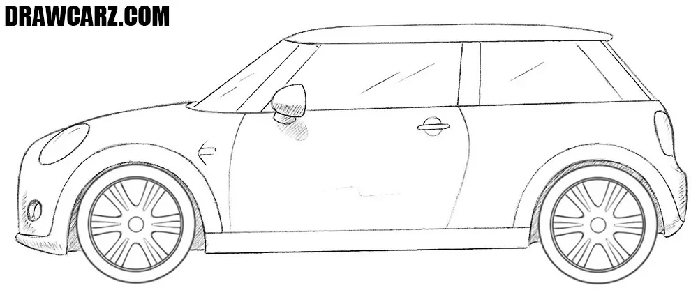 Finalize the British small car adding shadows