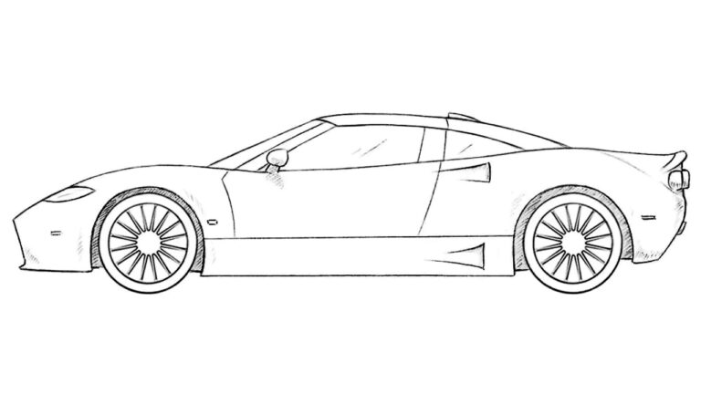 how to draw a spyker c8 featured image