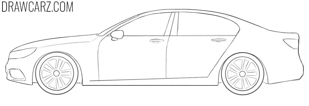 how to draw a Simple Car