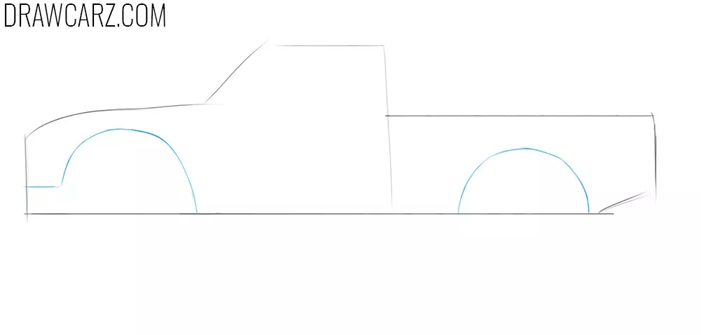 how to draw a off road truck easy