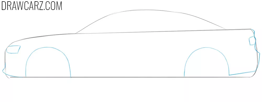 how to sketch a car