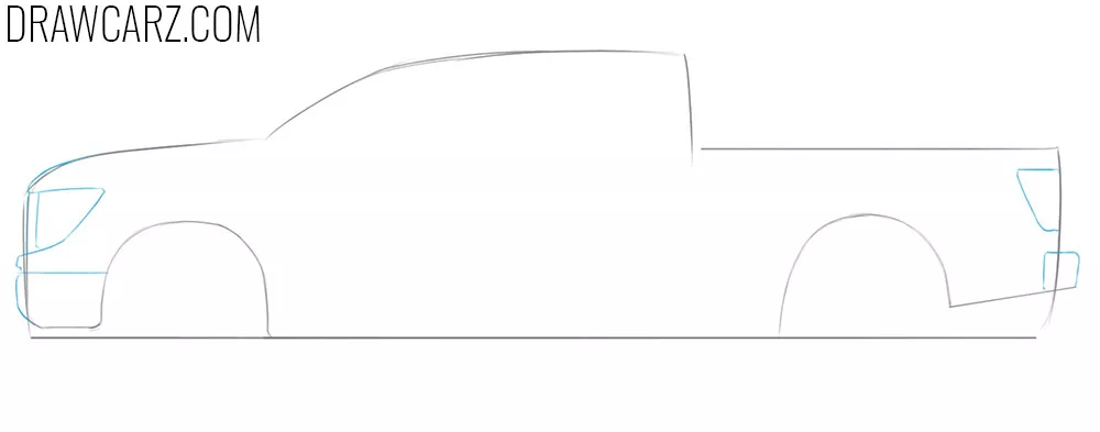  how to draw a car from the side