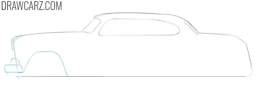 how to draw an antique car easy step by step