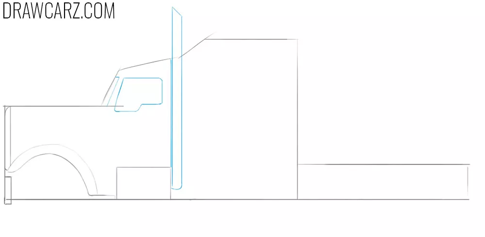 How to Draw a Semi Truck