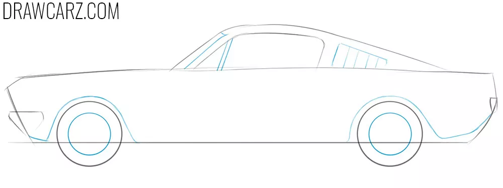 how to draw an old school car