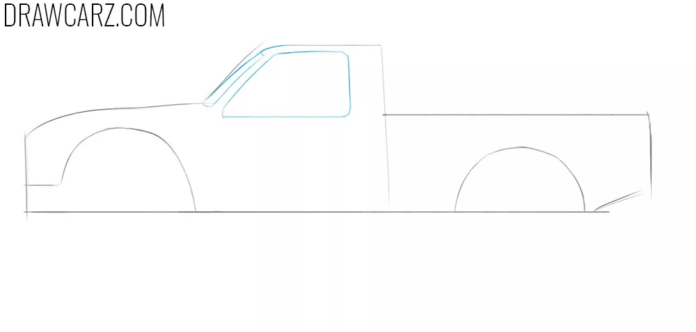 how to sketch a off road truck