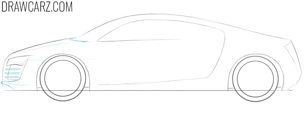 how to draw a realistic car easy