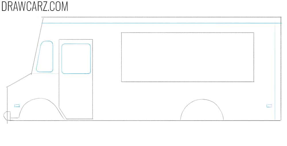 learn how to draw a food truck