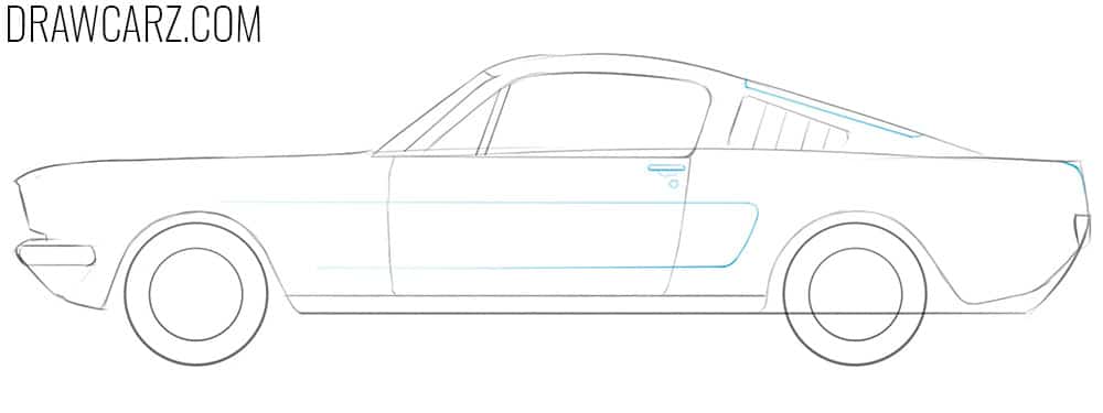 how to draw an old fashioned car