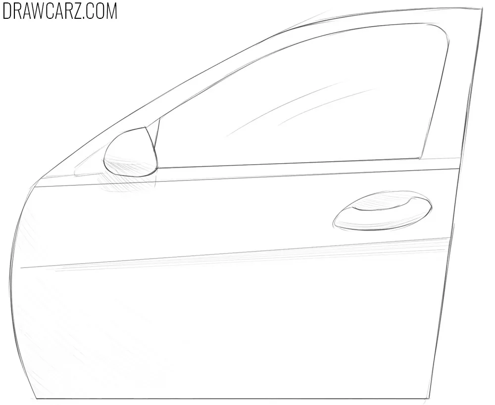 how to draw a Car Door