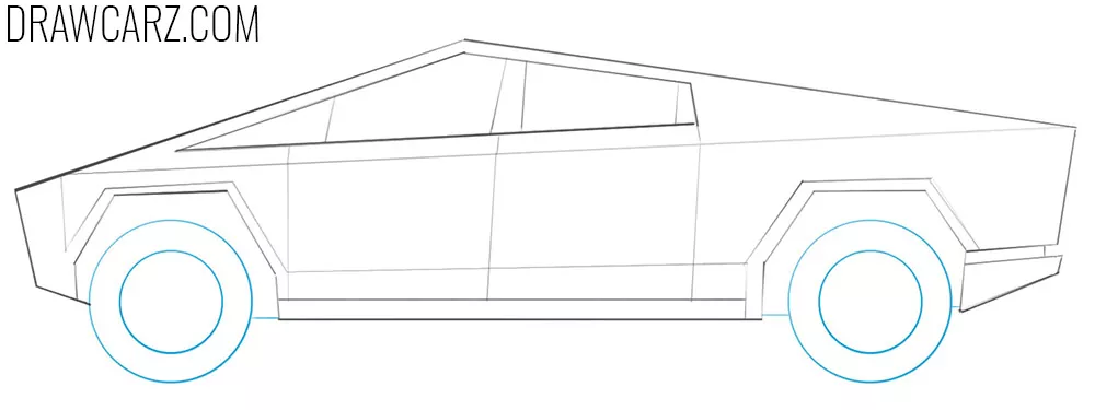 how to draw a truck car