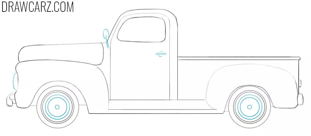 how to draw an Old Truck easy