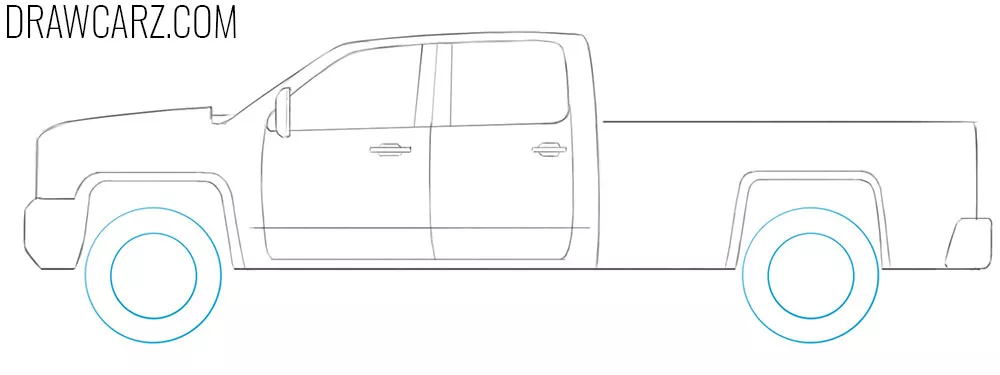 how to draw an easy truck