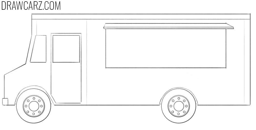 how to draw a Taco Truck