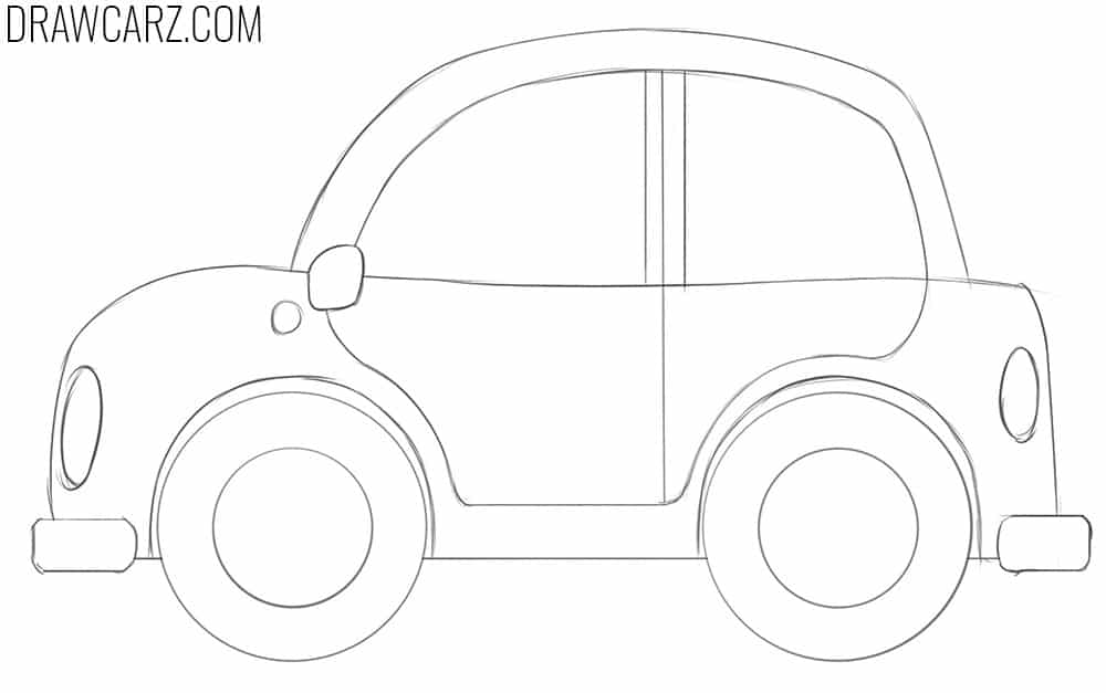 How to Draw a Cartoon Car