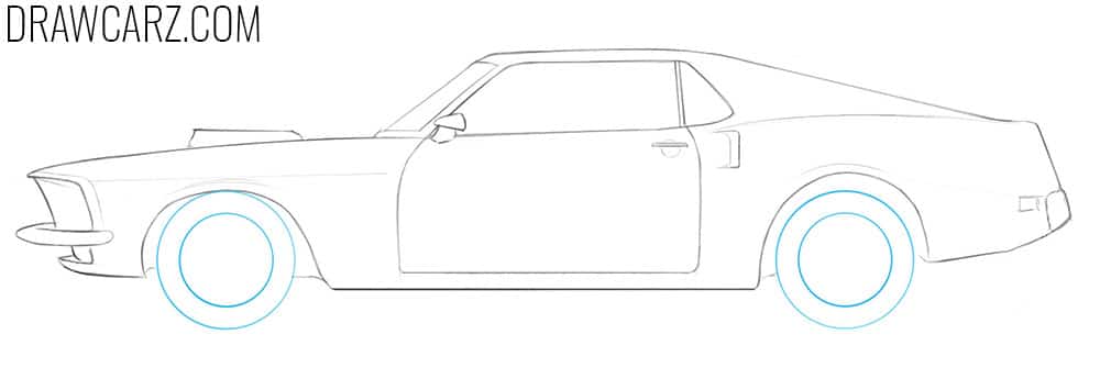 how to draw a classic muscle car