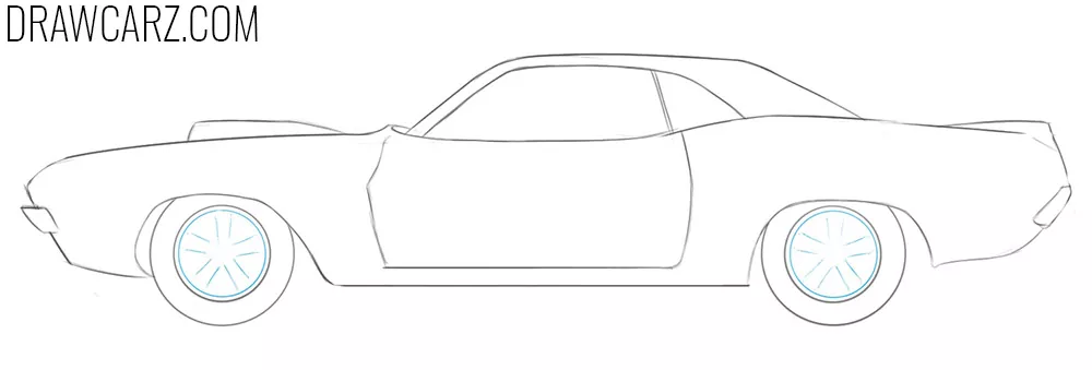 how to draw a drag racing car step by step