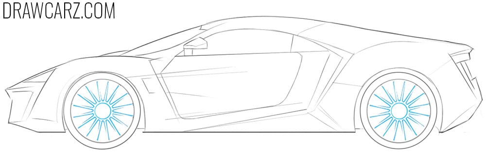 how to draw a lykan hypersport