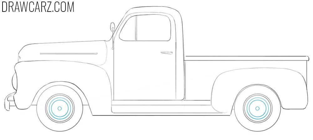 ford truck drawing