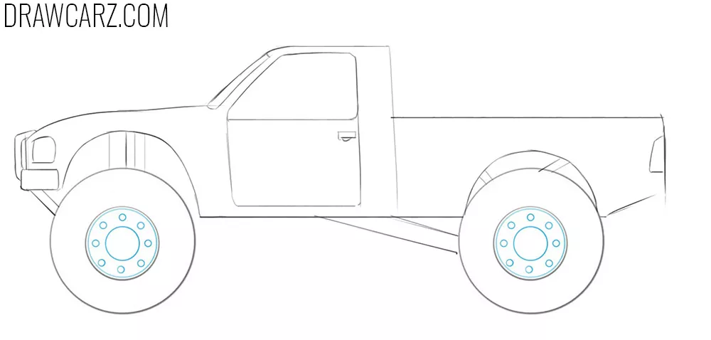 how to draw off road trucks