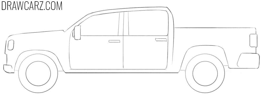 how to draw a Simple Truck