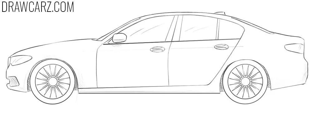 How to Draw a BMW Car