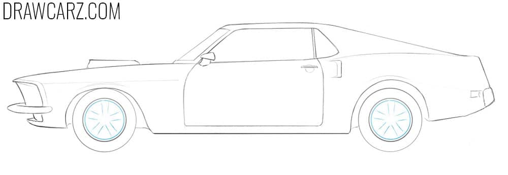 how to draw a classic car easy