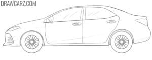 How to Draw a Toyota Corolla How to Draw a Toyota Corolla