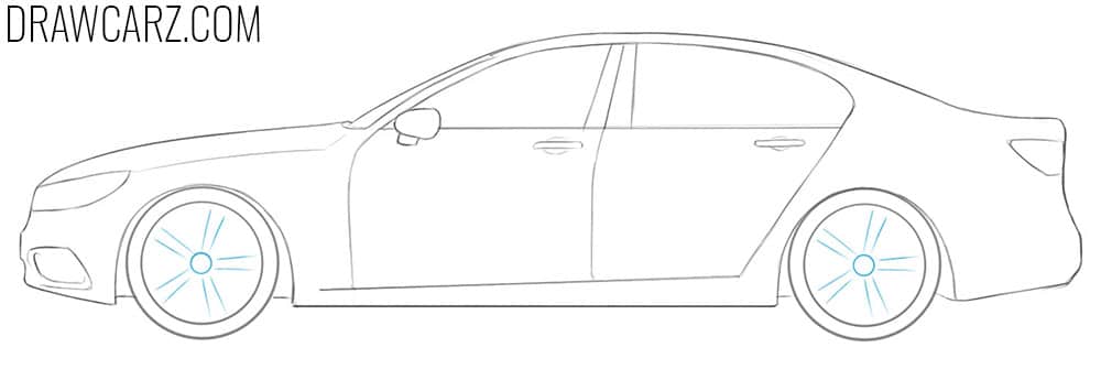 how to draw a simple car for beginners