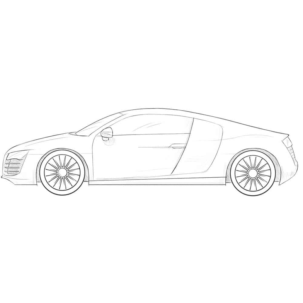 How To Draw a Real Car | Online Drawing Lessons