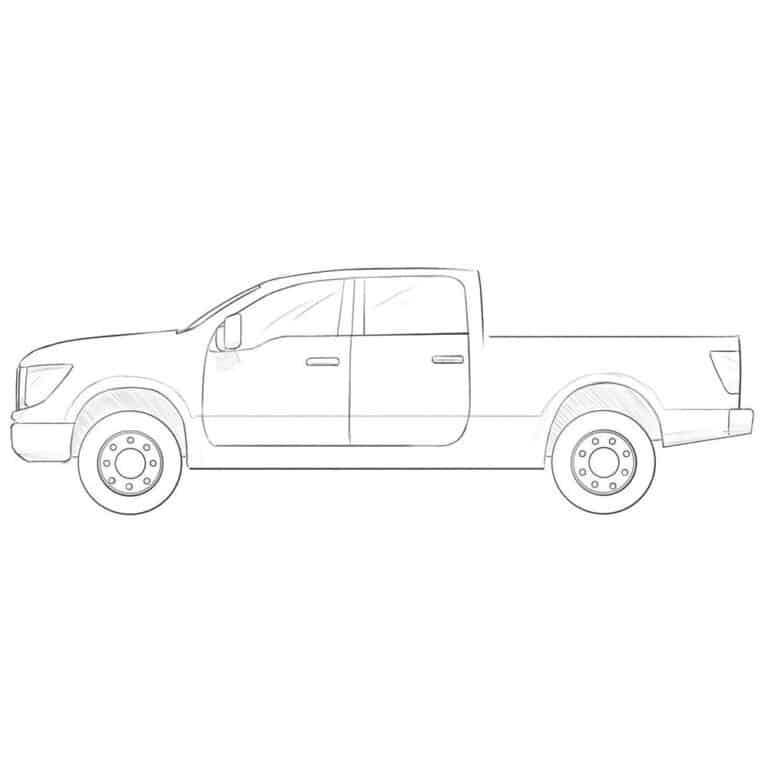 How to Draw a Diesel Truck