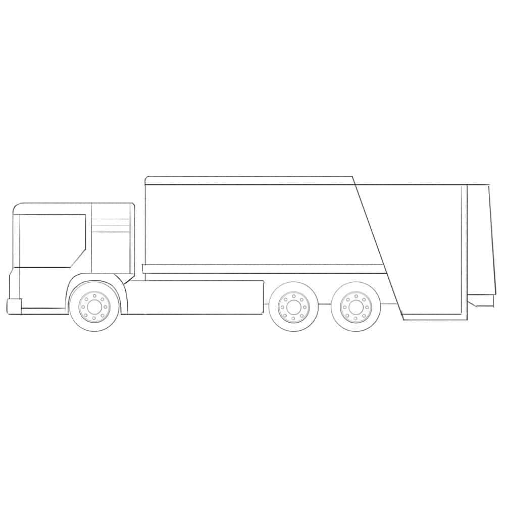 Free: SVG Vector drawing of garbage truck - nohat.cc