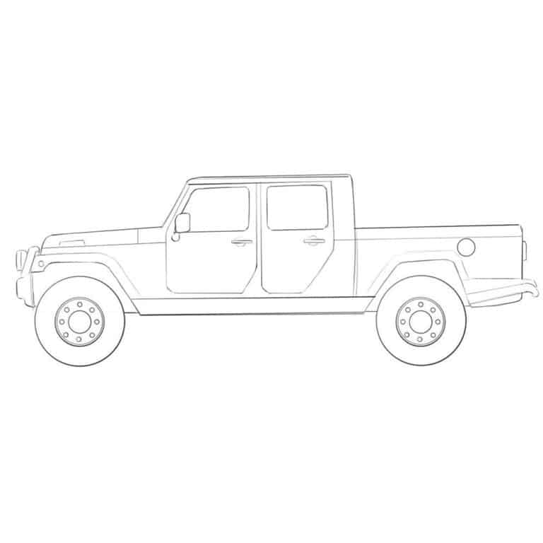 How to Draw a Jeep Truck