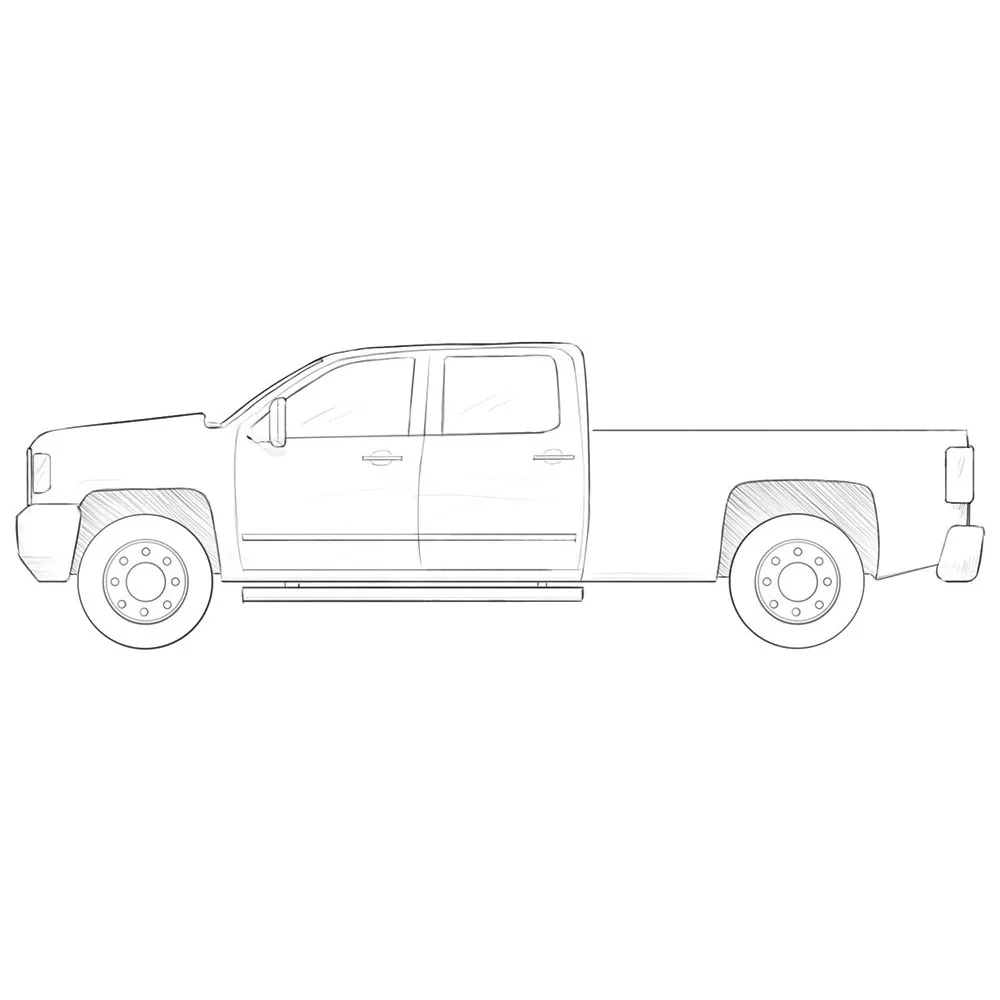 How to Draw a Pickup Truck