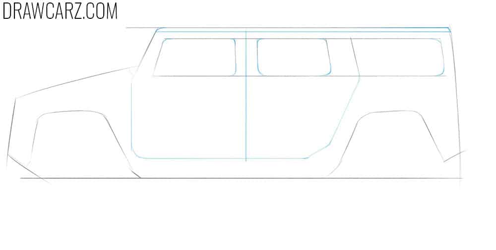 Draw the big doors of your car