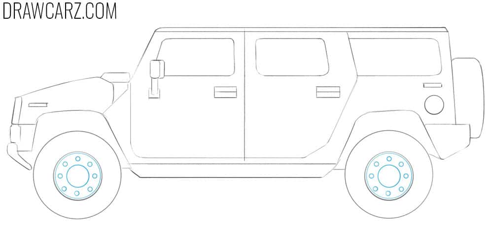 Sketch the lug nut circles of the rims