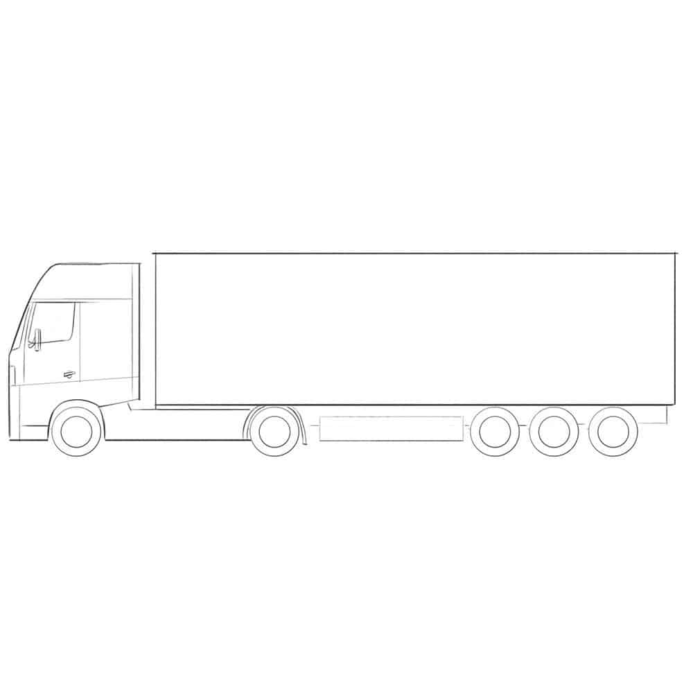 How to Draw a Semi-Truck | Semi trucks, Drawing tutorial easy, Trucks