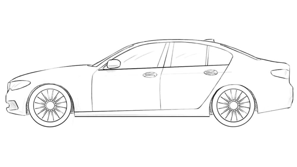 how to draw a bmw 5 series featured image